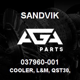 037960-001 Sandvik COOLER, L&M, QST30, LOW PRESSURE | AGA Parts