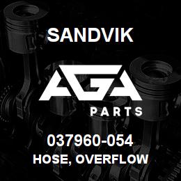 037960-054 Sandvik HOSE, OVERFLOW | AGA Parts