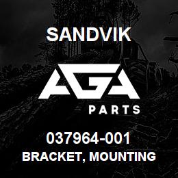 037964-001 Sandvik BRACKET, MOUNTING | AGA Parts