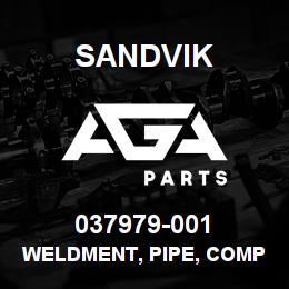 037979-001 Sandvik WELDMENT, PIPE, COMPRESSOR | AGA Parts