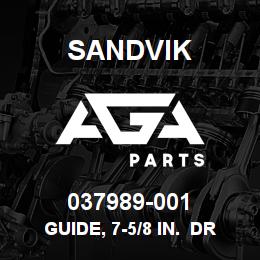 037989-001 Sandvik GUIDE, 7-5/8 IN. DRILL PIPE | AGA Parts