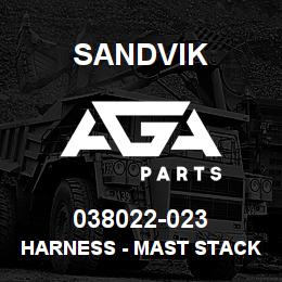 038022-023 Sandvik HARNESS - MAST STACKER | AGA Parts