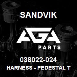 038022-024 Sandvik HARNESS - PEDESTAL TO MAST | AGA Parts