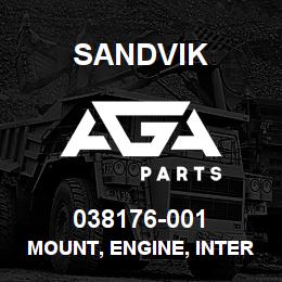 038176-001 Sandvik MOUNT, ENGINE, INTERMEDIATE | AGA Parts