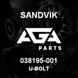 038195-001 Sandvik U-BOLT | AGA Parts