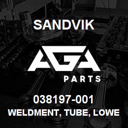 038197-001 Sandvik WELDMENT, TUBE, LOWER LFT CAC | AGA Parts