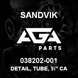 038202-001 Sandvik DETAIL, TUBE, 5" CAC COOLER LINE | AGA Parts