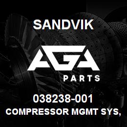 038238-001 Sandvik COMPRESSOR MGMT SYS, D55/75, MECH | AGA Parts