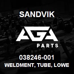 038246-001 Sandvik WELDMENT, TUBE, LOWER COOLER LINE | AGA Parts