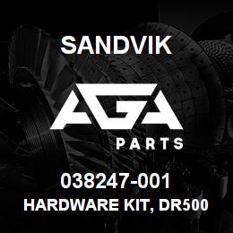 038247-001 Sandvik HARDWARE KIT, DR500 | AGA Parts