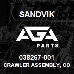 038267-001 Sandvik CRAWLER ASSEMBLY, COMPLETE | AGA Parts