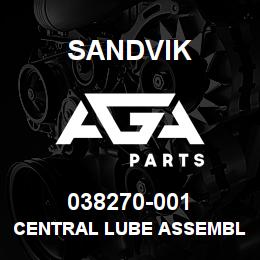 038270-001 Sandvik CENTRAL LUBE ASSEMBLY C40 AUTO | AGA Parts