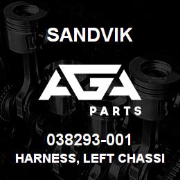 038293-001 Sandvik HARNESS, LEFT CHASSIS NON SLIT | AGA Parts