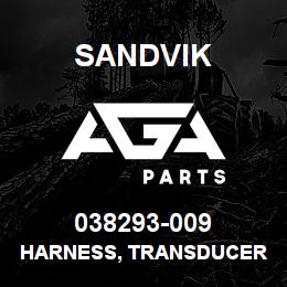 038293-009 Sandvik HARNESS, TRANSDUCER NON SLIT MP | AGA Parts