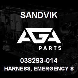 038293-014 Sandvik HARNESS, EMERGENCY STOP EXTENSION | AGA Parts