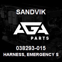 038293-015 Sandvik HARNESS, EMERGENCY STOP JUMPER | AGA Parts