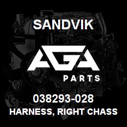 038293-028 Sandvik HARNESS, RIGHT CHASSIS - ENGINE | AGA Parts