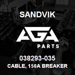 038293-035 Sandvik CABLE, 150A BREAKER TO STARTER POS | AGA Parts