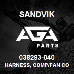 038293-040 Sandvik HARNESS, COMP/FAN CONTROL SENSOR | AGA Parts