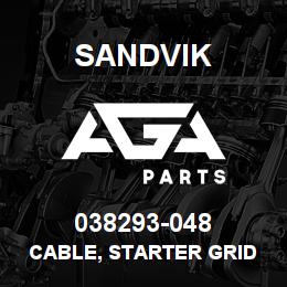 038293-048 Sandvik CABLE, STARTER GRID HEATER CB | AGA Parts