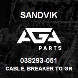 038293-051 Sandvik CABLE, BREAKER TO GRID HEATER | AGA Parts