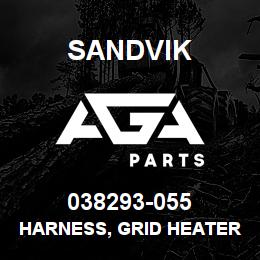 038293-055 Sandvik HARNESS, GRID HEATER RELAY DR500 | AGA Parts