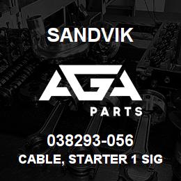 038293-056 Sandvik CABLE, STARTER 1 SIGNAL EXTENSION | AGA Parts