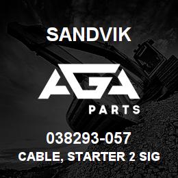 038293-057 Sandvik CABLE, STARTER 2 SIGNAL EXTENSION | AGA Parts