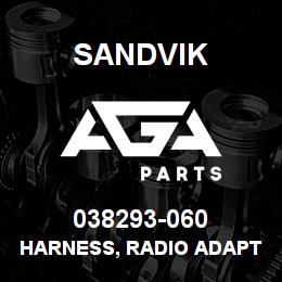 038293-060 Sandvik HARNESS, RADIO ADAPTER | AGA Parts