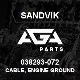 038293-072 Sandvik CABLE, ENGINE GROUND TO FRAME | AGA Parts