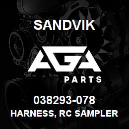 038293-078 Sandvik HARNESS, RC SAMPLER CJB TO RCJB | AGA Parts