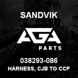 038293-086 Sandvik HARNESS, CJB TO CCP DR500 | AGA Parts