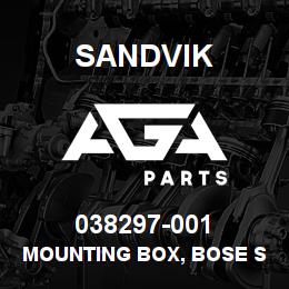 038297-001 Sandvik MOUNTING BOX, BOSE SPEAKER (T-TEXT | AGA Parts