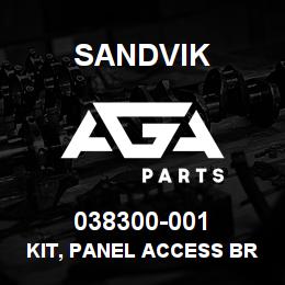 038300-001 Sandvik KIT, PANEL ACCESS BREAKER, DR460 | AGA Parts