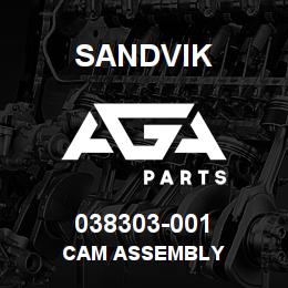 038303-001 Sandvik CAM ASSEMBLY | AGA Parts