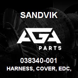 038340-001 Sandvik HARNESS, COVER, EDC, CMS, ALS, D75 | AGA Parts