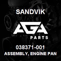 038371-001 Sandvik ASSEMBLY, ENGINE PANEL, C15/C18, D45 | AGA Parts