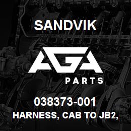 038373-001 Sandvik HARNESS, CAB TO JB2, D45/D50 C.15/1 | AGA Parts