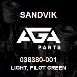 038380-001 Sandvik LIGHT, PILOT GREEN | AGA Parts