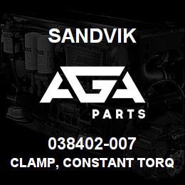 038402-007 Sandvik CLAMP, CONSTANT TORQUE, 7.28-7.58 | AGA Parts