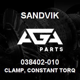 038402-010 Sandvik CLAMP, CONSTANT TORQUE, 3.63-3.93 | AGA Parts