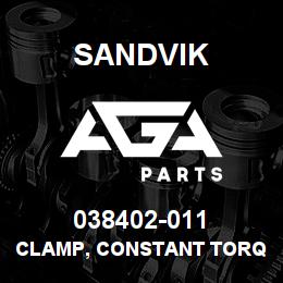 038402-011 Sandvik CLAMP, CONSTANT TORQUE, 4.28-4.58 | AGA Parts