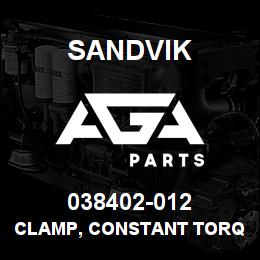 038402-012 Sandvik CLAMP, CONSTANT TORQUE, NOMINALDIA7.25 | AGA Parts