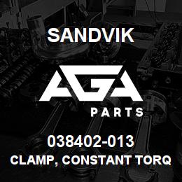 038402-013 Sandvik CLAMP, CONSTANT TORQUE, 8.03-8.33 | AGA Parts