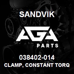 038402-014 Sandvik CLAMP, CONSTANT TORQUE, 10.28-10.58 | AGA Parts
