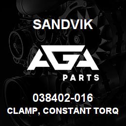 038402-016 Sandvik CLAMP, CONSTANT TORQUE, 3.03-3.33 | AGA Parts