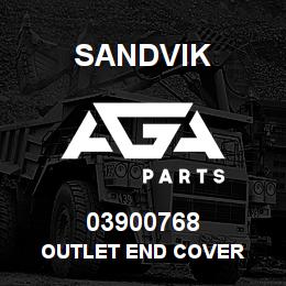 03900768 Sandvik OUTLET END COVER | AGA Parts