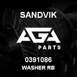 0391086 Sandvik WASHER RB | AGA Parts