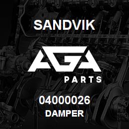 04000026 Sandvik DAMPER | AGA Parts