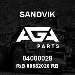 04000028 Sandvik R/B 00682020 RB | AGA Parts